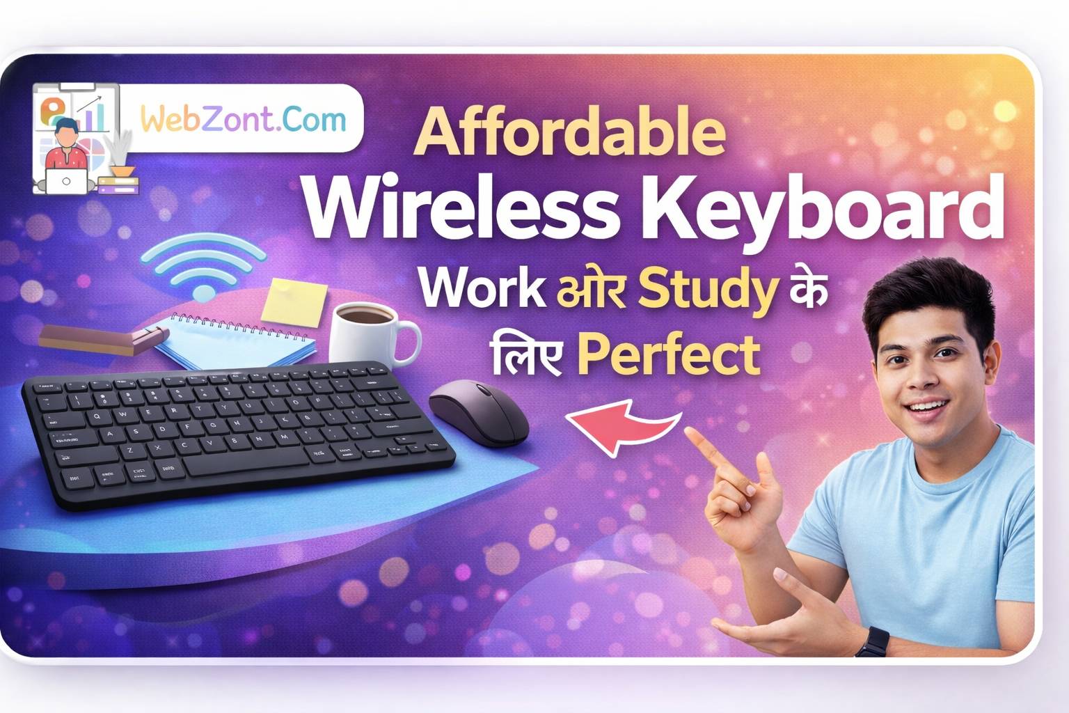 Affordable Wireless Keyboard – Work और Study के लिए Perfect
